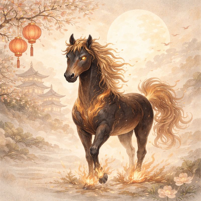 2026 Rok Ohnivého koně dle čínského lunárního kalendáře